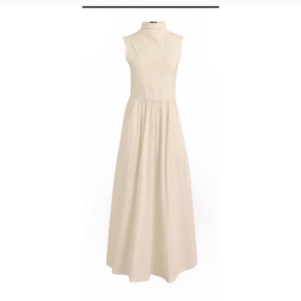 NWT J Crew Mockneck Midi Dress with pockets
